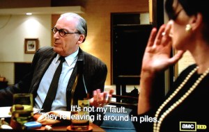 mad men megan's parents dinner wine