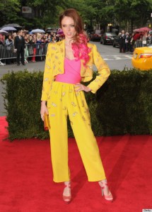 coco rocha elizabeth taylor givenchy wine stain Met Ball Costume Institute Gala