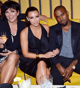 kanye kim kardashian kris jenner