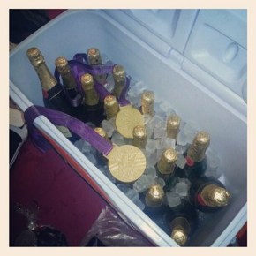 olympians go for champagne&nbsp;gold