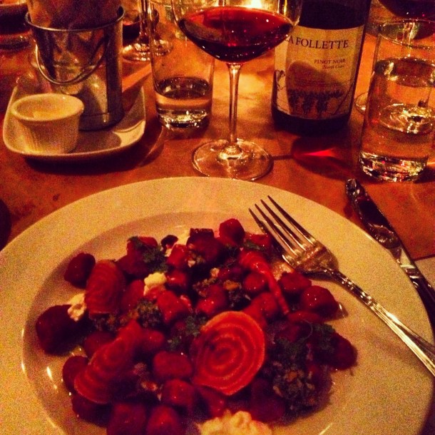 the thomas napa beet gnudi