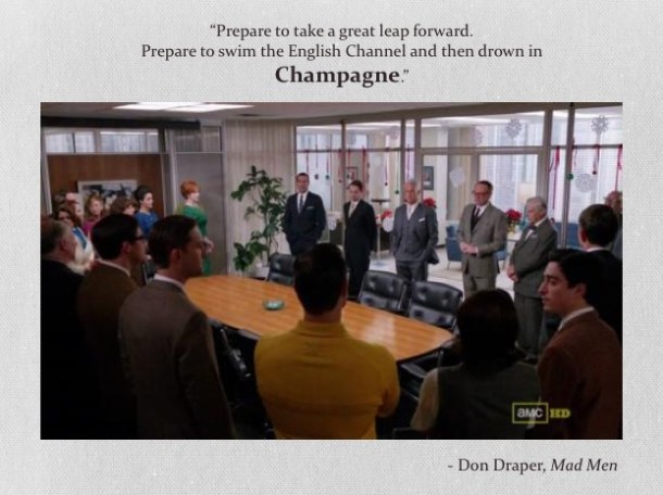 don draper champagne