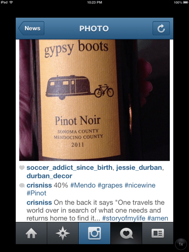 gypsy boots pinot noir