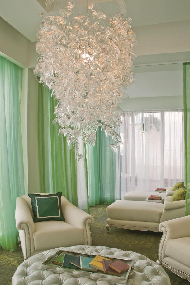 ritz wine chandelier