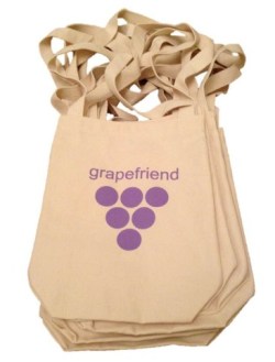 grapefriend wine tote bags