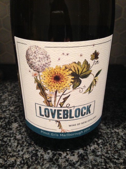 loveblock pinot gris wine