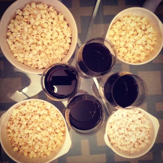 scandal finale wine popcorn