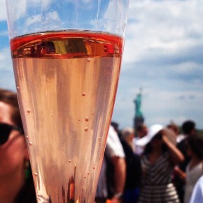 popping bottles at&nbsp;polo