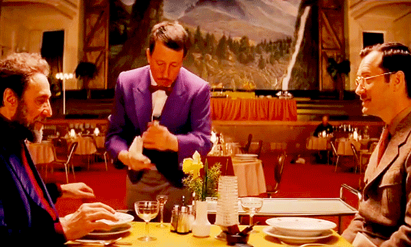 grand budapest champagne gif