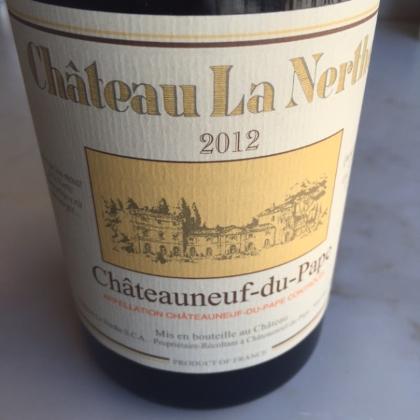 The Chateau La Nerthe 2012 adds a touch of cocoa and earthy body balanced with fresh blackberry. $58